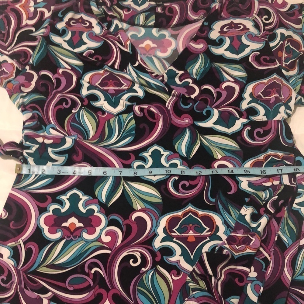 Nicole Miller ruffled dress with patterned design - Picture 5 of 7